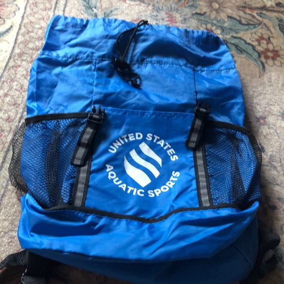 USAS United States Aquatic Sports nylon backpack knapsack book bag - Picture 8 of 16